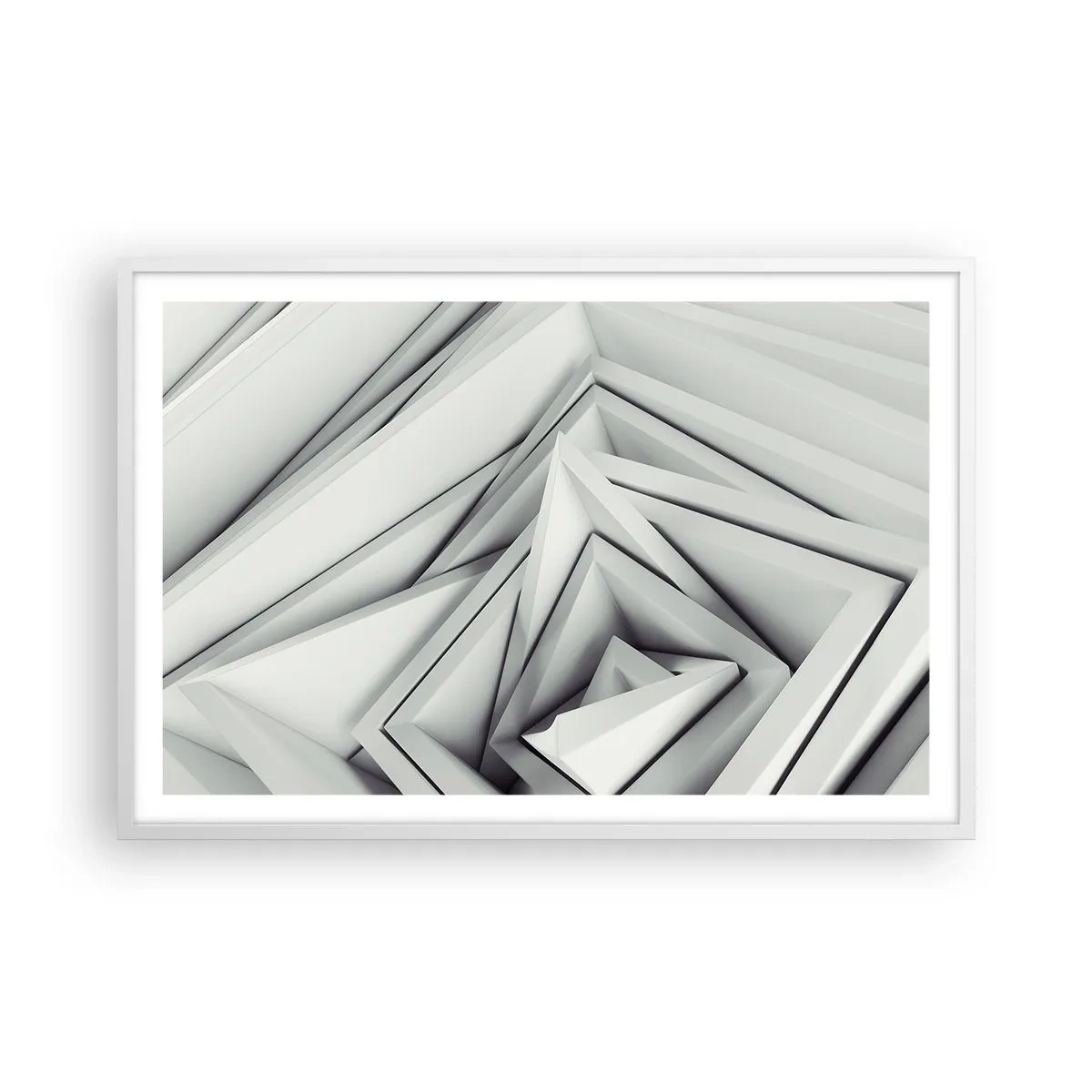 Affisch i vit ram - Blommande vassa kanter - 91x61 cm