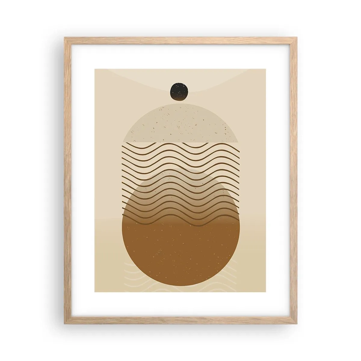 Affisch i ram av ljusek - Om geometriska figurers ursprung - 40x50 cm