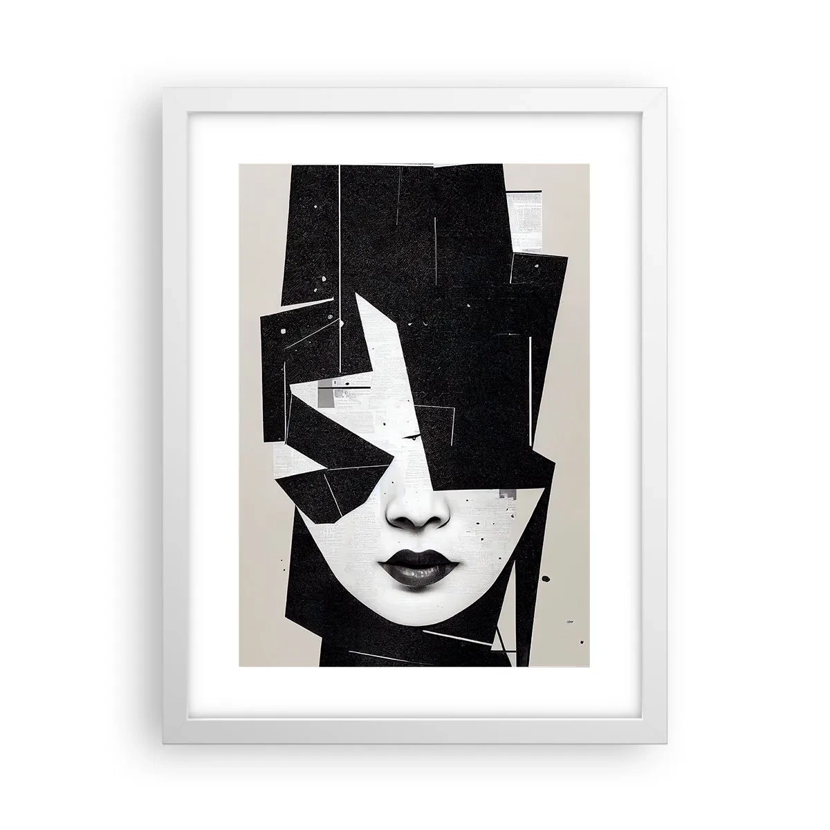 Affisch i vit ram - Djupt dold - 30x40 cm