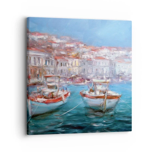 Canvastavla - Bild på duk - Italiensk vik - 30x30 cm