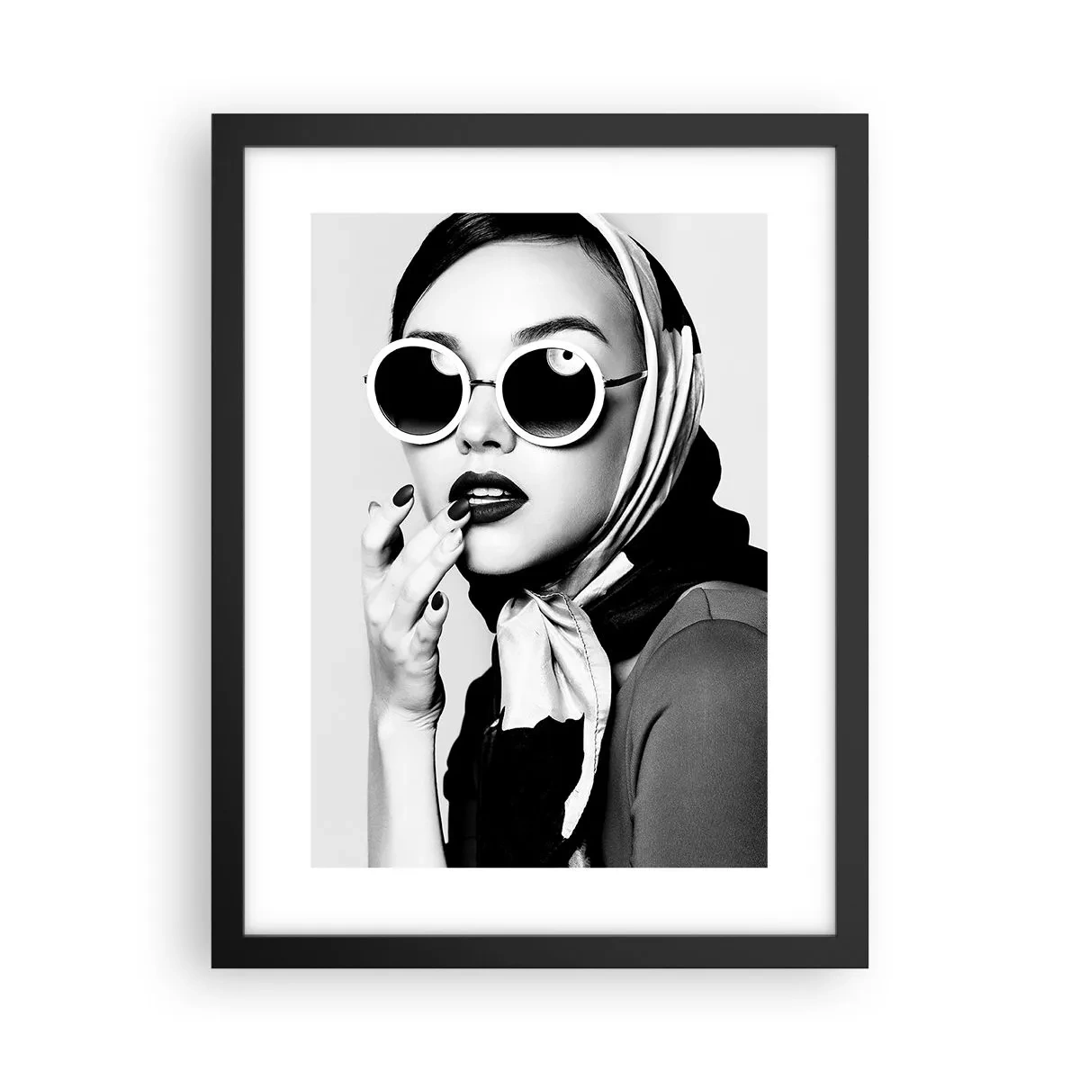Affisch i svart ram - Hälsningar från 60-talet - 30x40 cm