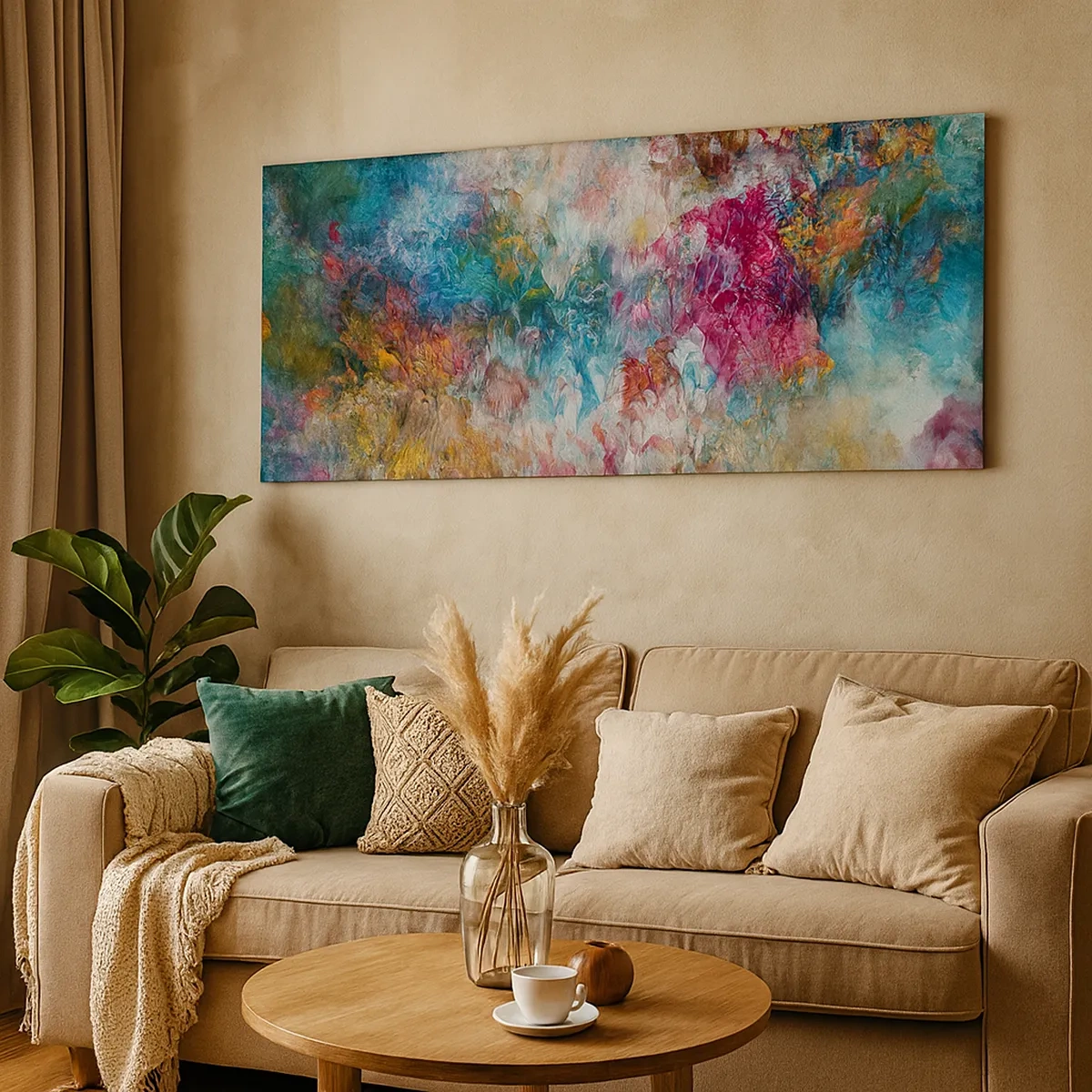 Canvastavla - Bild på duk - I full blom - 30x30 cm