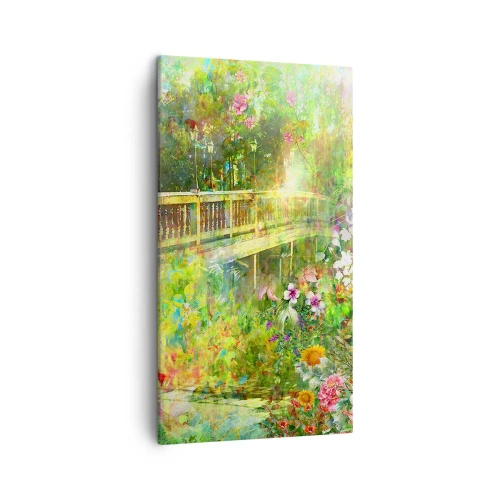 Canvastavla - Bild på duk - Vårsuckarnas bro - 45x80 cm