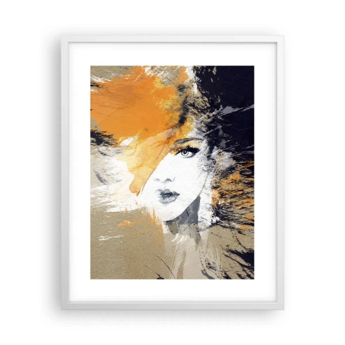 Affisch i vit ram - Och så blir det ljus - 40x50 cm