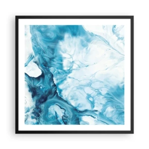 Affisch i svart ram - Blåhetens konsert - 60x60 cm