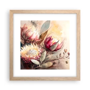 Affisch i ram av ljusek - Från profil och en face - 30x30 cm