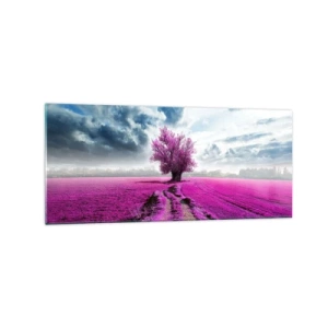 Glastavla - Bild på glas - Ljunghed - 120x50 cm