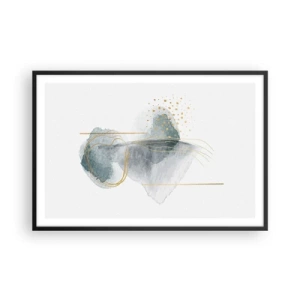 Affisch i svart ram - Om gråhetens och guldets förhållanden - 91x61 cm