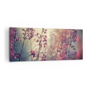 Canvastavla - Bild på duk - Hemlighetsfull trädgård - 100x40 cm