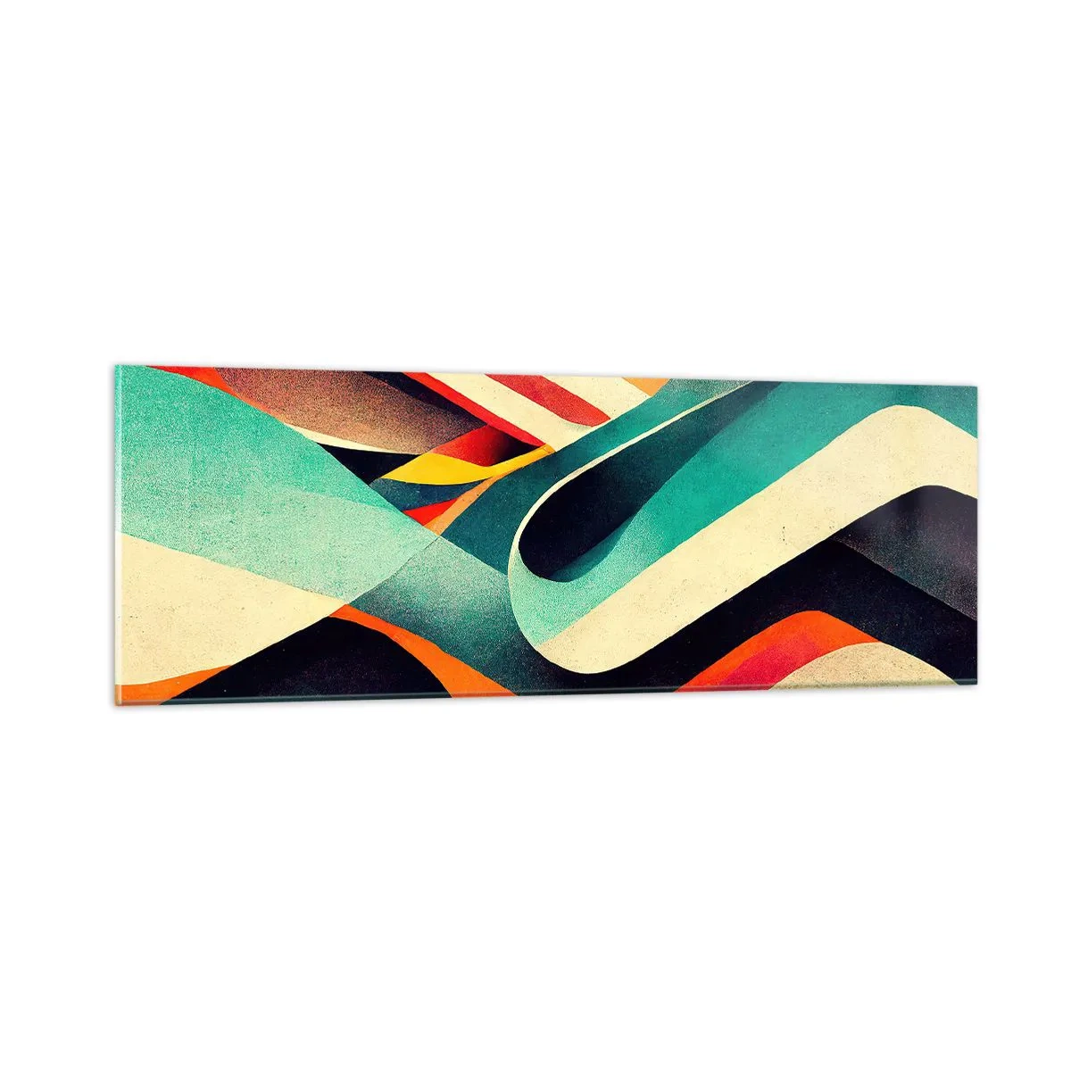 Glastavla - Bild på glas - Intensiv komposition - 90x30 cm