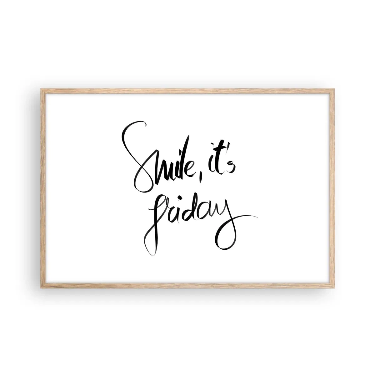 Affisch i ram av ljusek - Riktig glädje - 91x61 cm