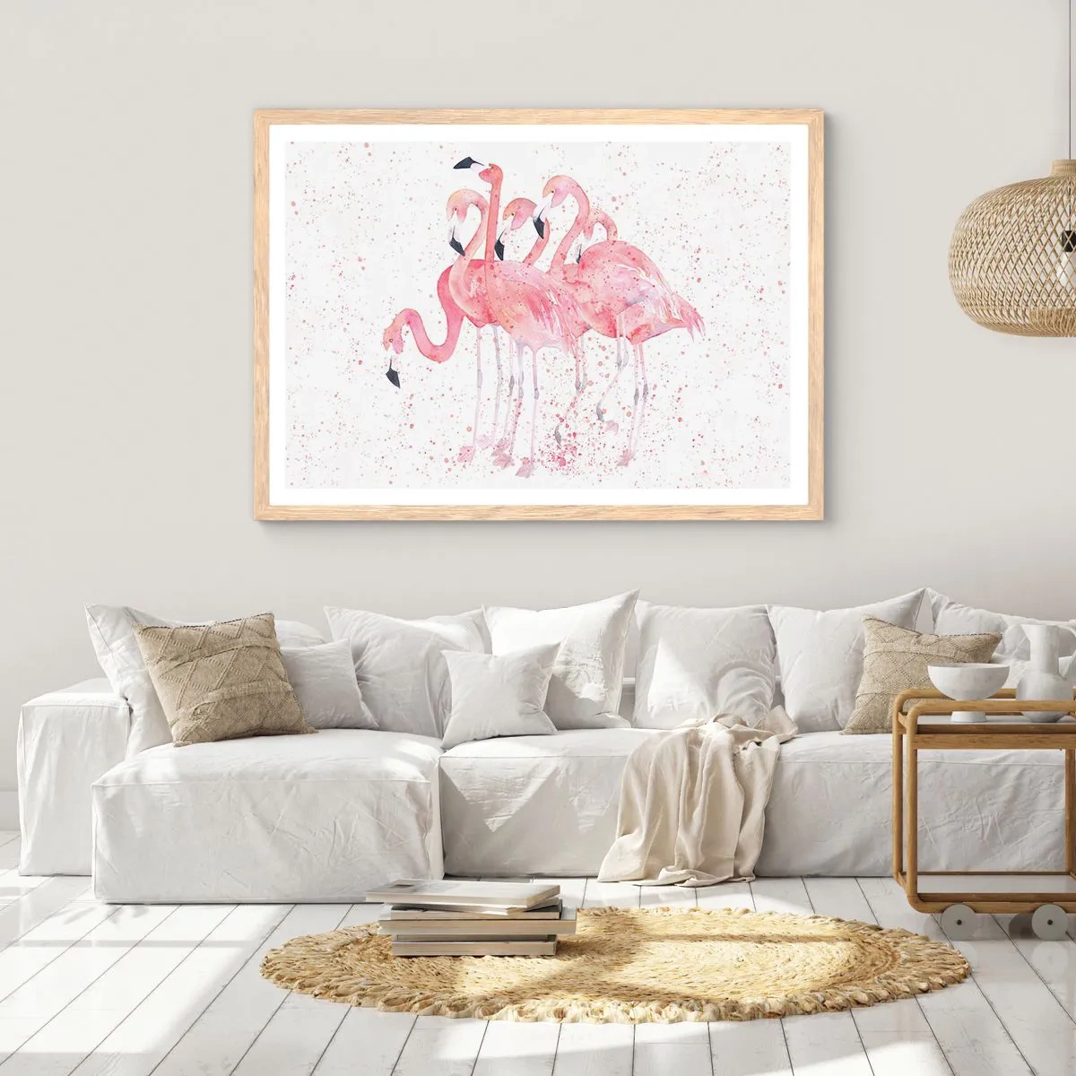 Affisch i ram av ljusek - Rosa bandet - 91x61 cm
