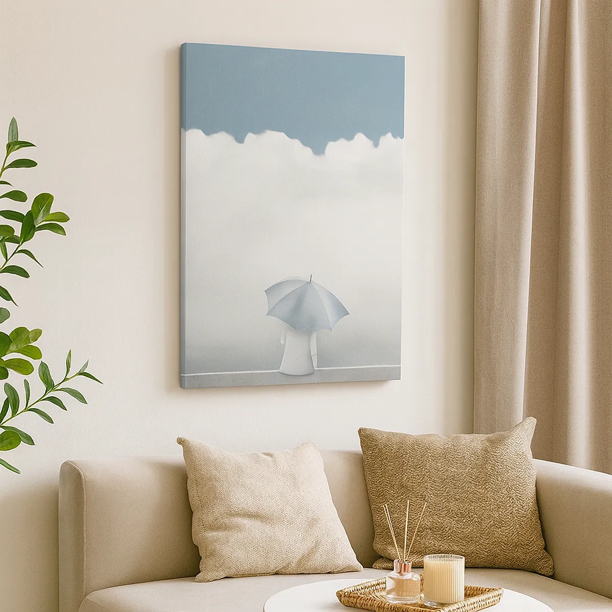 Canvastavla - Bild på duk - På gränsen mellan java och dröm - 50x70 cm