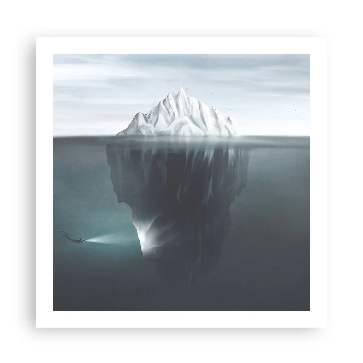 Affisch - Undervattensmysterium - 60x60 cm