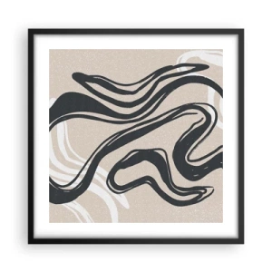 Affisch i svart ram - Mångfaldigt uttryck - 50x50 cm