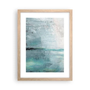 Affisch i ram av ljusek - Horisontellt i blått - 30x40 cm