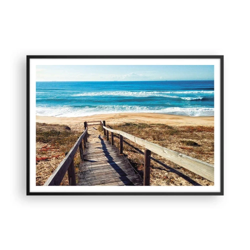 Affisch i svart ram - Spring! - 100x70 cm