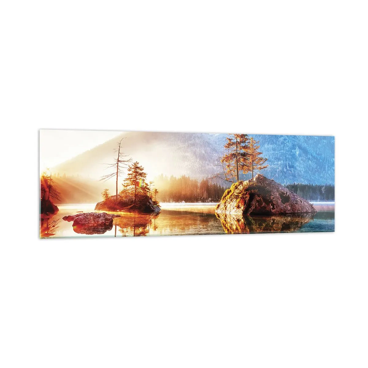 Glastavla - Bild på glas - Naturen i ett nytt ljus - 160x50 cm