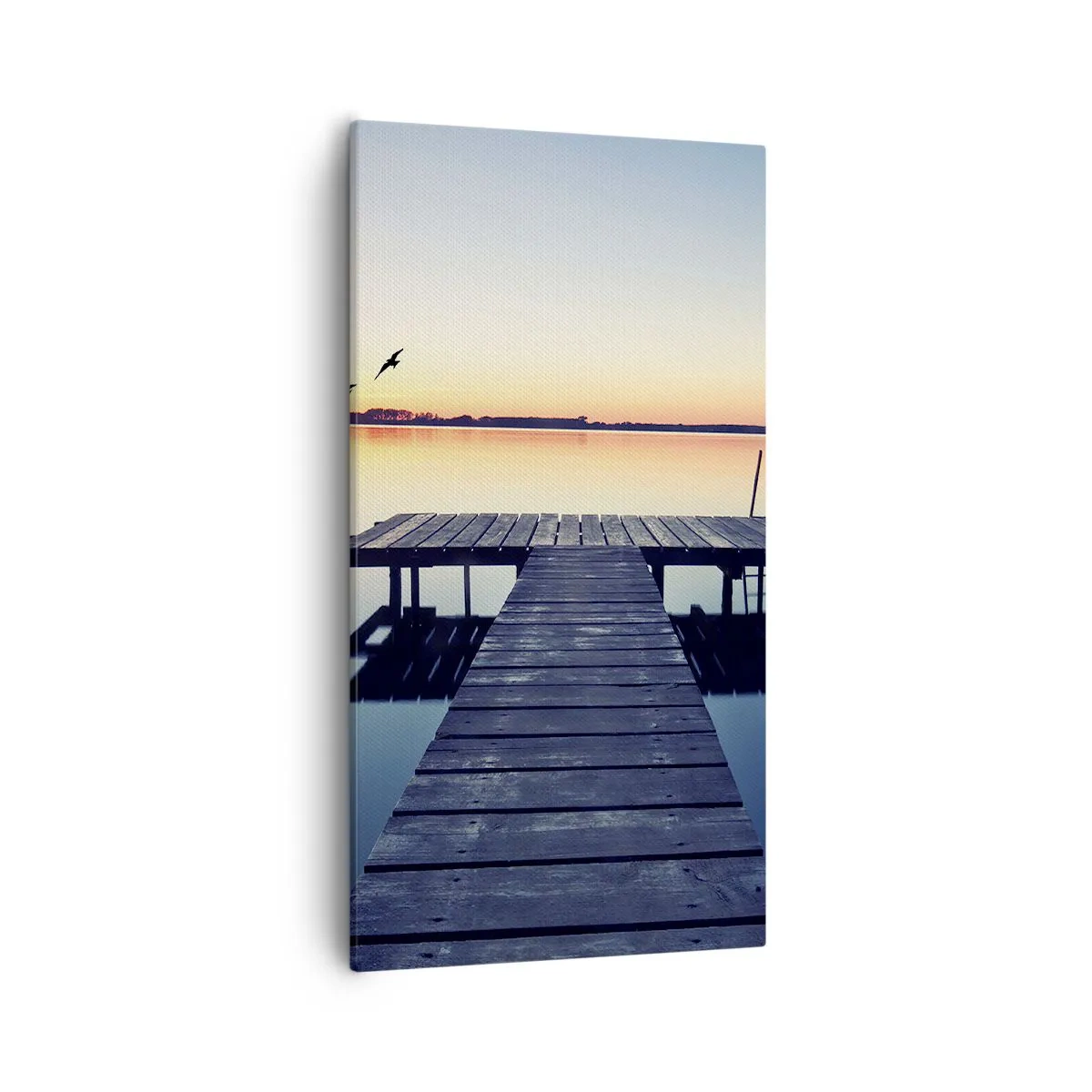 Canvastavla - Bild på duk - Det var en bra dag - 55x100 cm