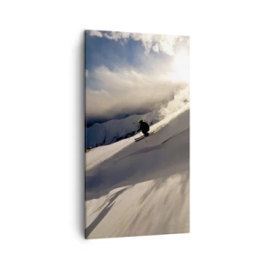 Canvastavla - Bild på duk - Fjällutmaningen accepterad - 45x80 cm