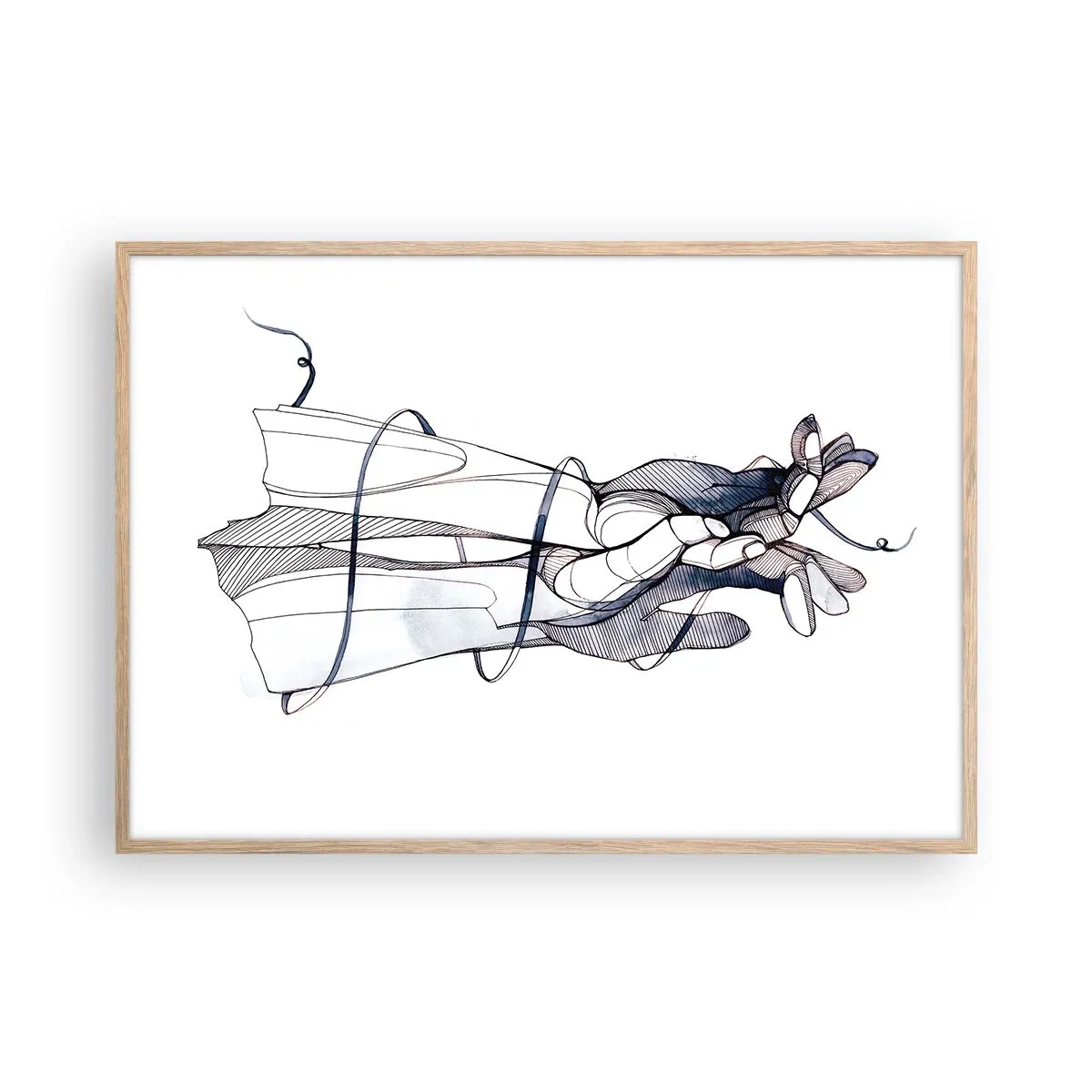 Affisch i ram av ljusek - Smekningens studie - 100x70 cm