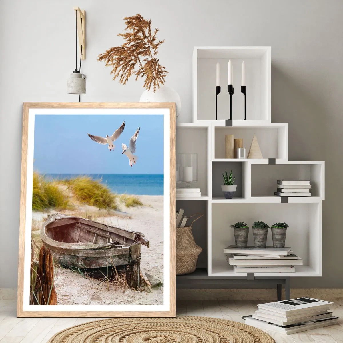 Affisch i ram av ljusek - Doppade i vinden - 70x100 cm