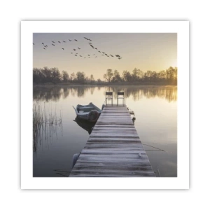 Affisch - Kommer tillbaka om en viss tid - 50x50 cm