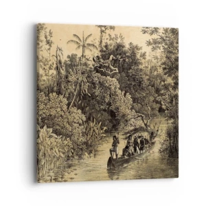 Canvastavla - Bild på duk - Resa till källan - 40x40 cm