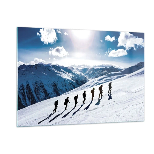 Glastavla - Bild på glas - Erövrarnas lag - 120x80 cm