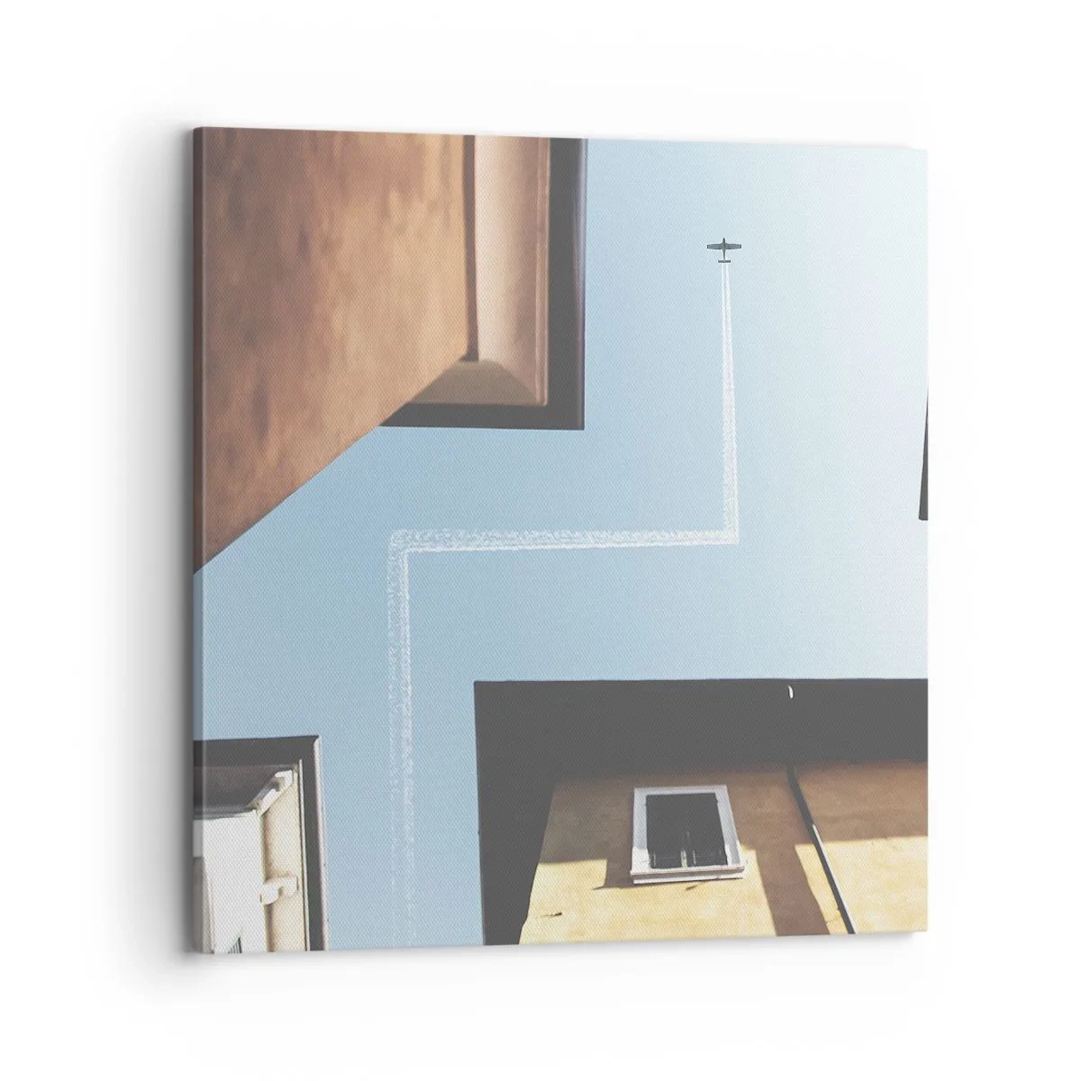 Canvastavla - Bild på duk - Ovanför stadens labyrint - 70x70 cm