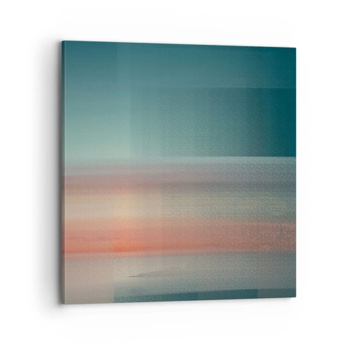 Canvastavla - Bild på duk - Abstraktion: ljusvågor - 70x70 cm