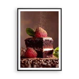 Affisch i svart ram - Livet är ljuvt - 70x100 cm