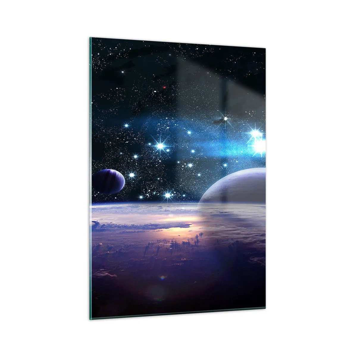 Glastavla - Bild på glas - Fortfarande ensamma? - 50x70 cm