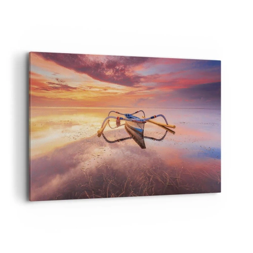 Canvastavla - Bild på duk - Tropiska kvällens lugn - 120x80 cm