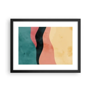 Affisch i svart ram - Enig oenighet - 40x30 cm