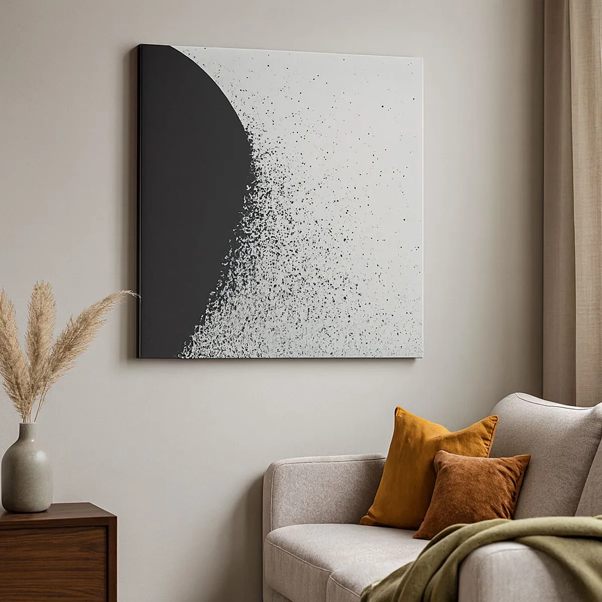 Canvastavla - Bild på duk - Partiklarnas rörelse - 30x30 cm