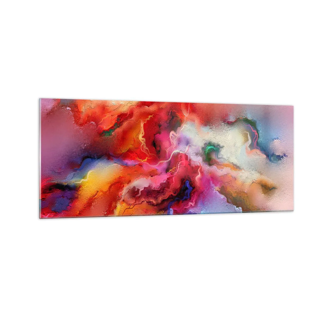Glastavla - Bild på glas - Fåna drömmarna - rök - 100x40 cm