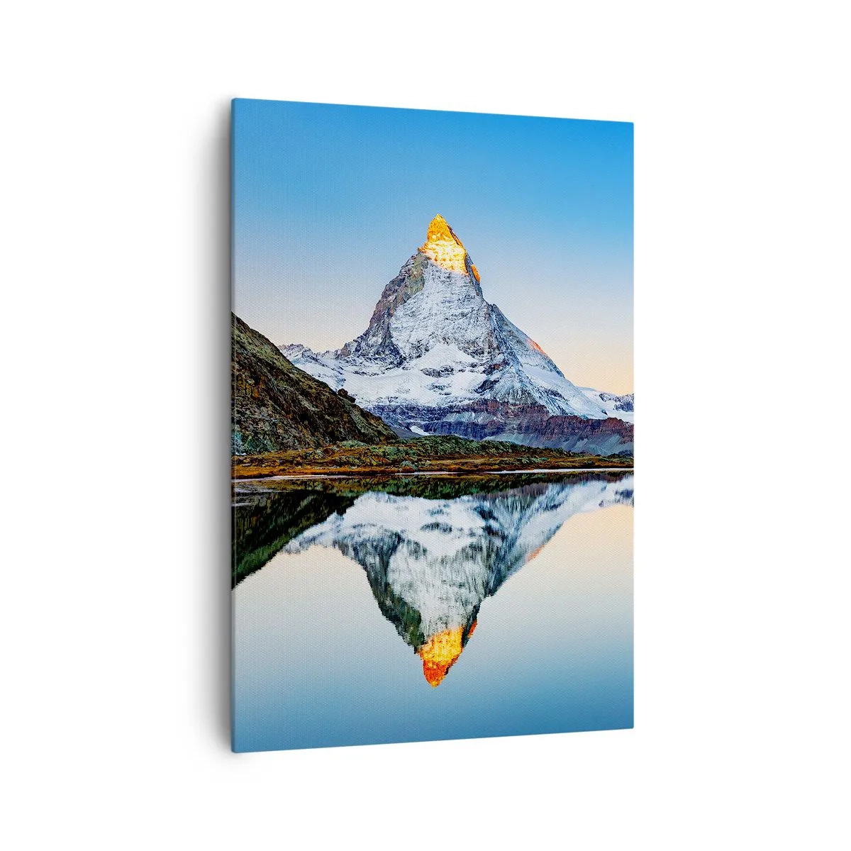 Canvastavla - Bild på duk - Två världar - 70x100 cm