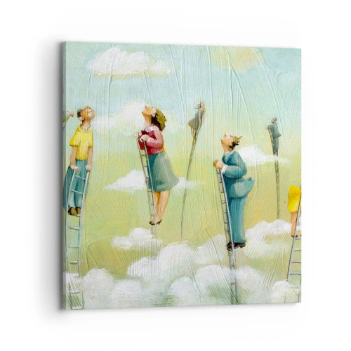 Canvastavla - Bild på duk - Efter din dröm - 70x70 cm
