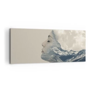Canvastavla - Bild på duk - Elementens skönhet - 100x40 cm