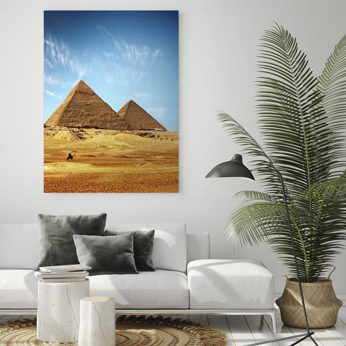 Glastavla - Bild på glas - 40 sekler tittar på oss - 50x70 cm