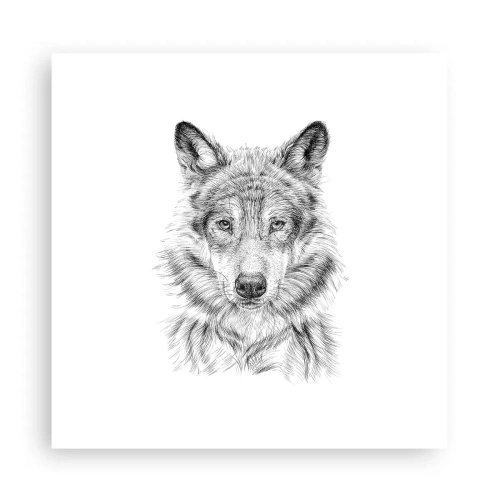 Affisch - En född ledare - 30x30 cm