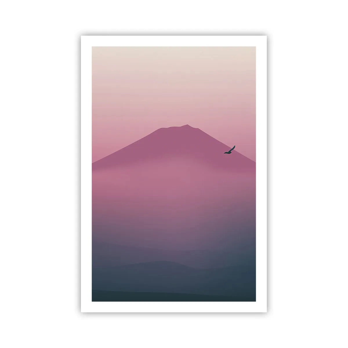 Affisch - Vandrare över molnen - 61x91 cm