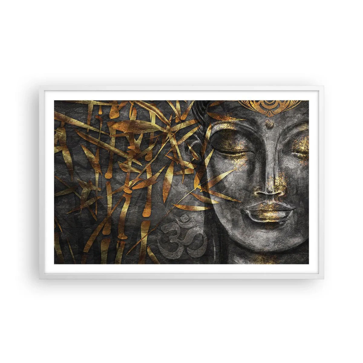 Affisch i vit ram - Känn lugnet - 91x61 cm