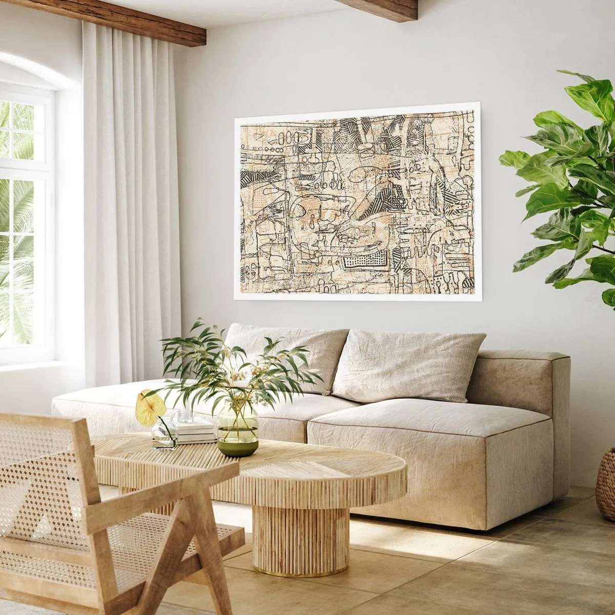 Affisch - Väntar på avkodning - 100x70 cm