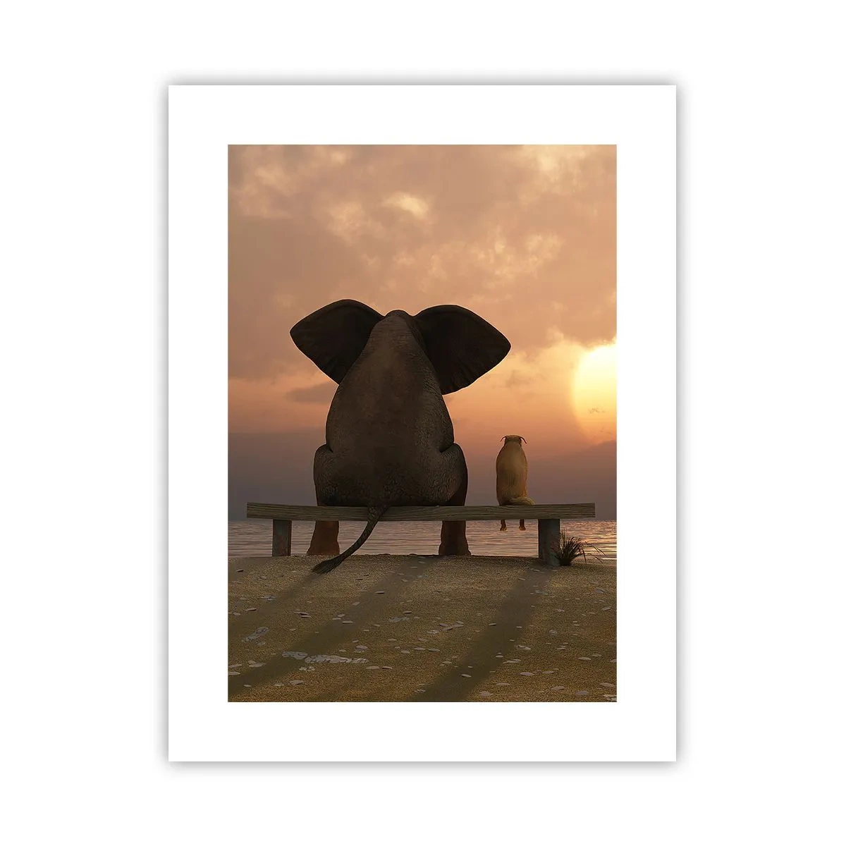 Affisch - Det är bra att vara tyst tillsammans - 30x40 cm