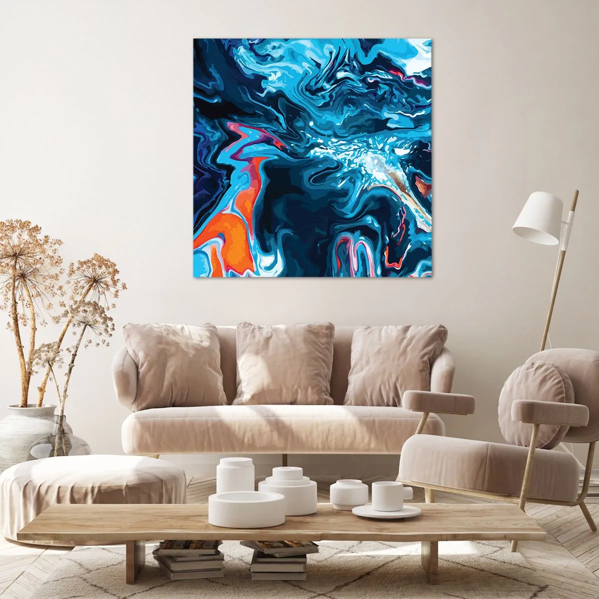 Canvastavla - Bild på duk - En resa till himlens inre - 50x50 cm