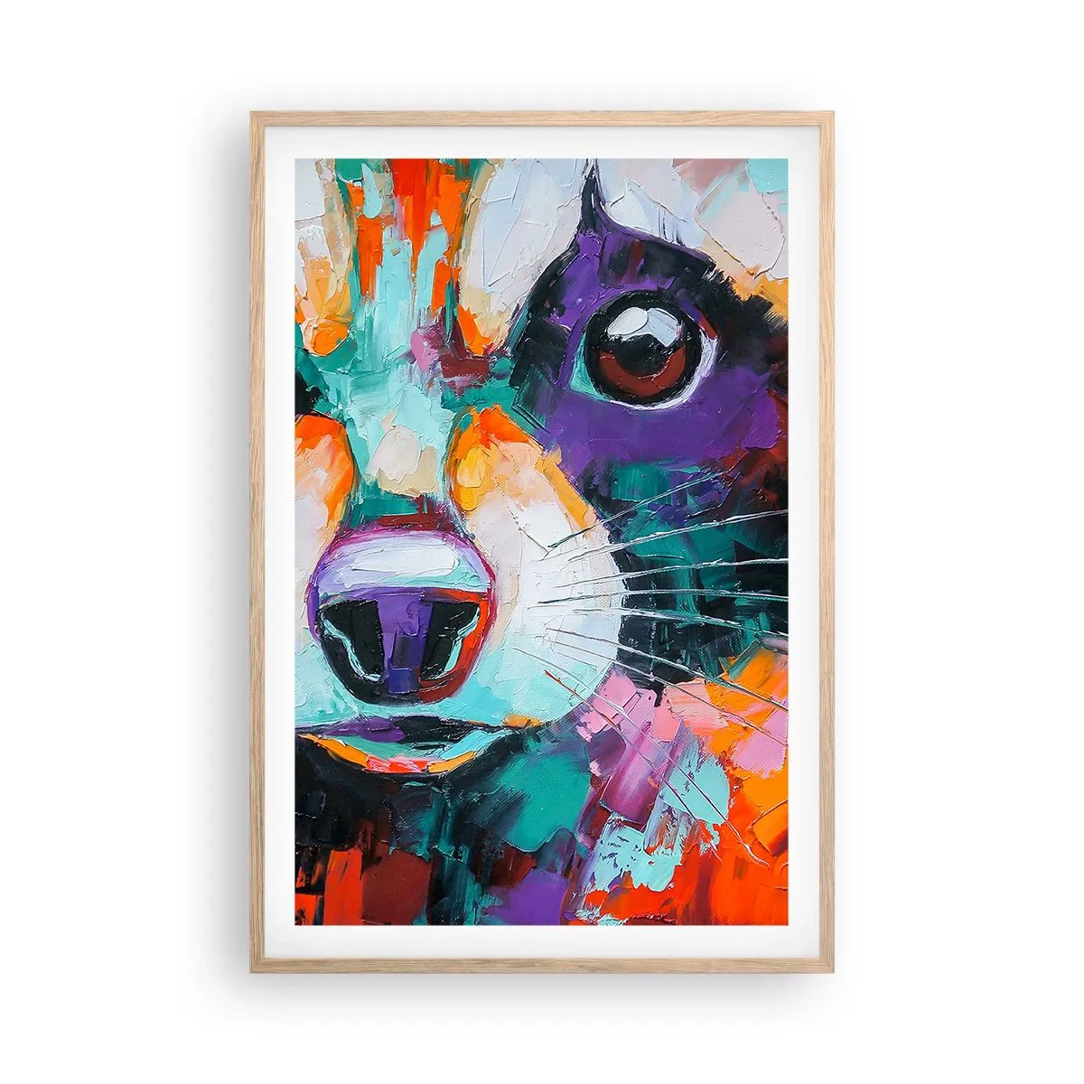 Affisch i ram av ljusek - Enbart goda emotioner - 61x91 cm