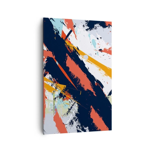 Canvastavla - Bild på duk - Dynamisk komposition - 80x120 cm