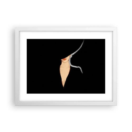 Affisch i vit ram - Elegans och stil - 40x30 cm
